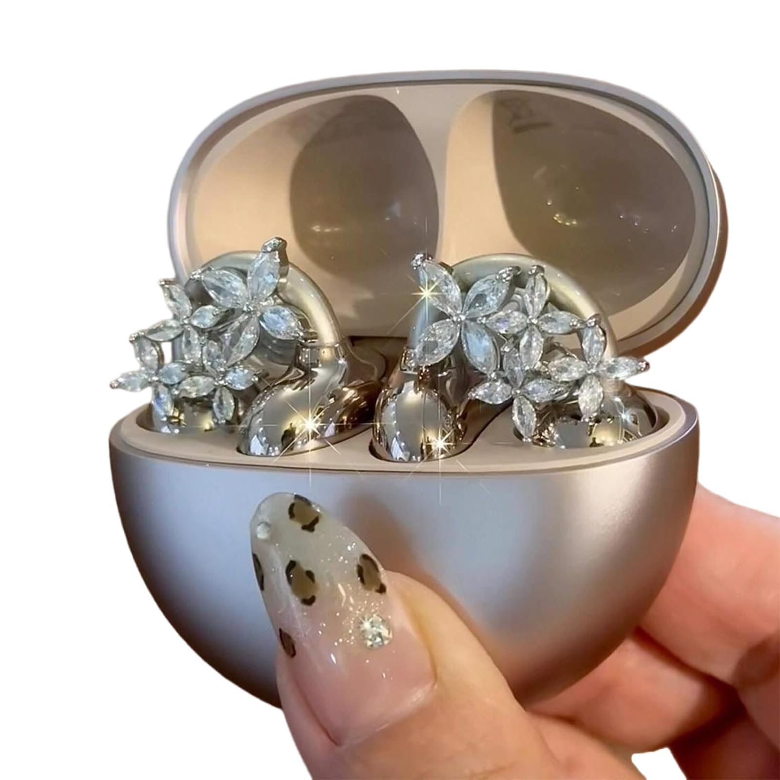 Adjustable Headphone Clip, Metal Clip, Fits Most Earphones, 4-8mm