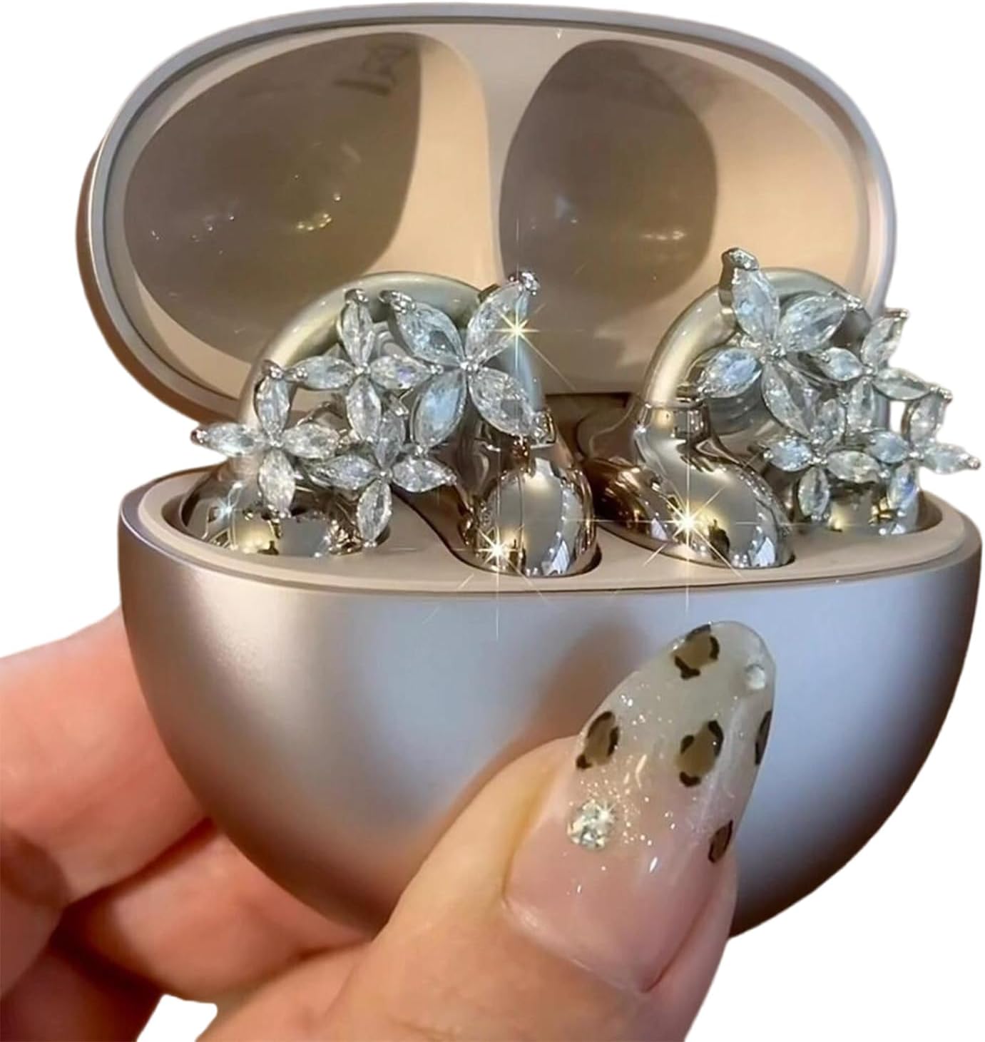 Adjustable Headphone Clip, Metal Clip, Fits Most Earphones, 4-8mm