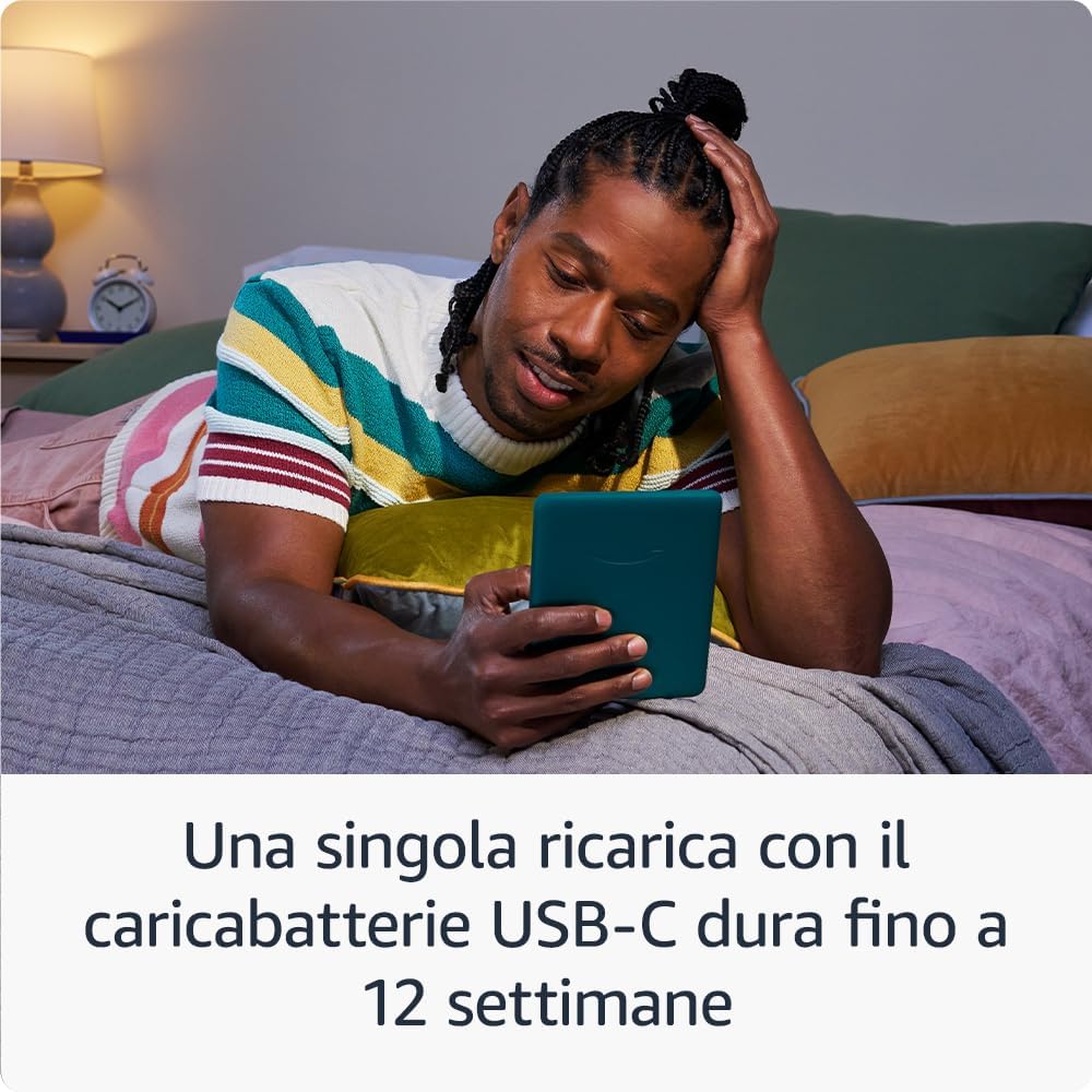 Amazon Kindle Paperwhite (Latest Model) - Our fastest Kindle ever, new anti-glare screen, battery lasts weeks - 16 GB - With Ads - Jade Green Jade Green 16 GB With Ads