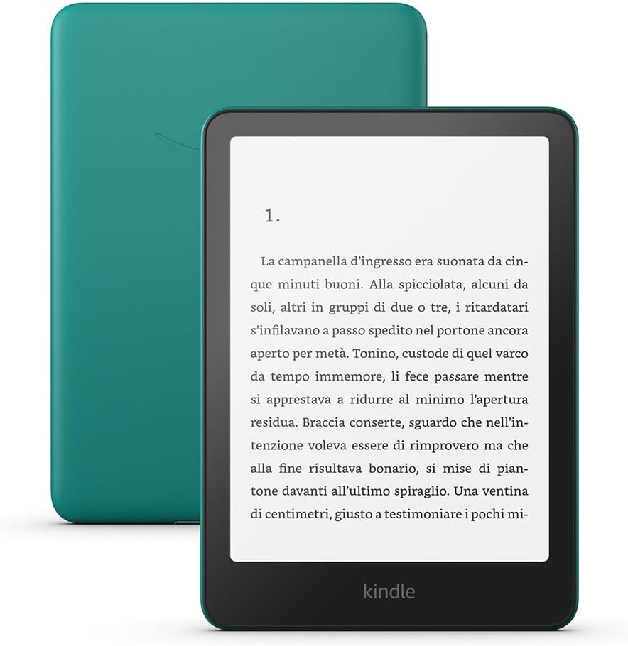 Amazon Kindle Paperwhite (Latest Model) - Our fastest Kindle ever, new anti-glare screen, battery lasts weeks - 16 GB - With Ads - Jade Green Jade Green 16 GB With Ads