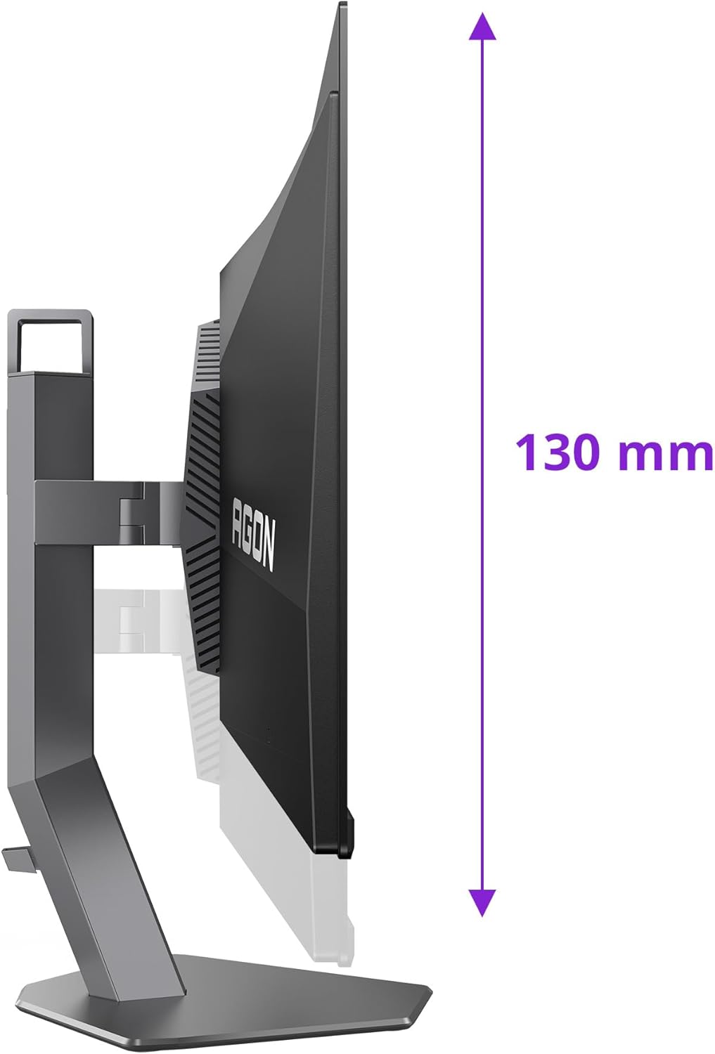 AOC AG276QKD2 26.5 inch WQHD Monitor, 500Hz, 0.03ms, Adaptive Sync, FreeSync Prem., G-Sync Comp., height adjustment, speakers, (2560x1440 HDMI 2x 2.1 DP USB Hub) Black/Dark Gray 27" QHD QD-OLED 500Hz Flat GSync