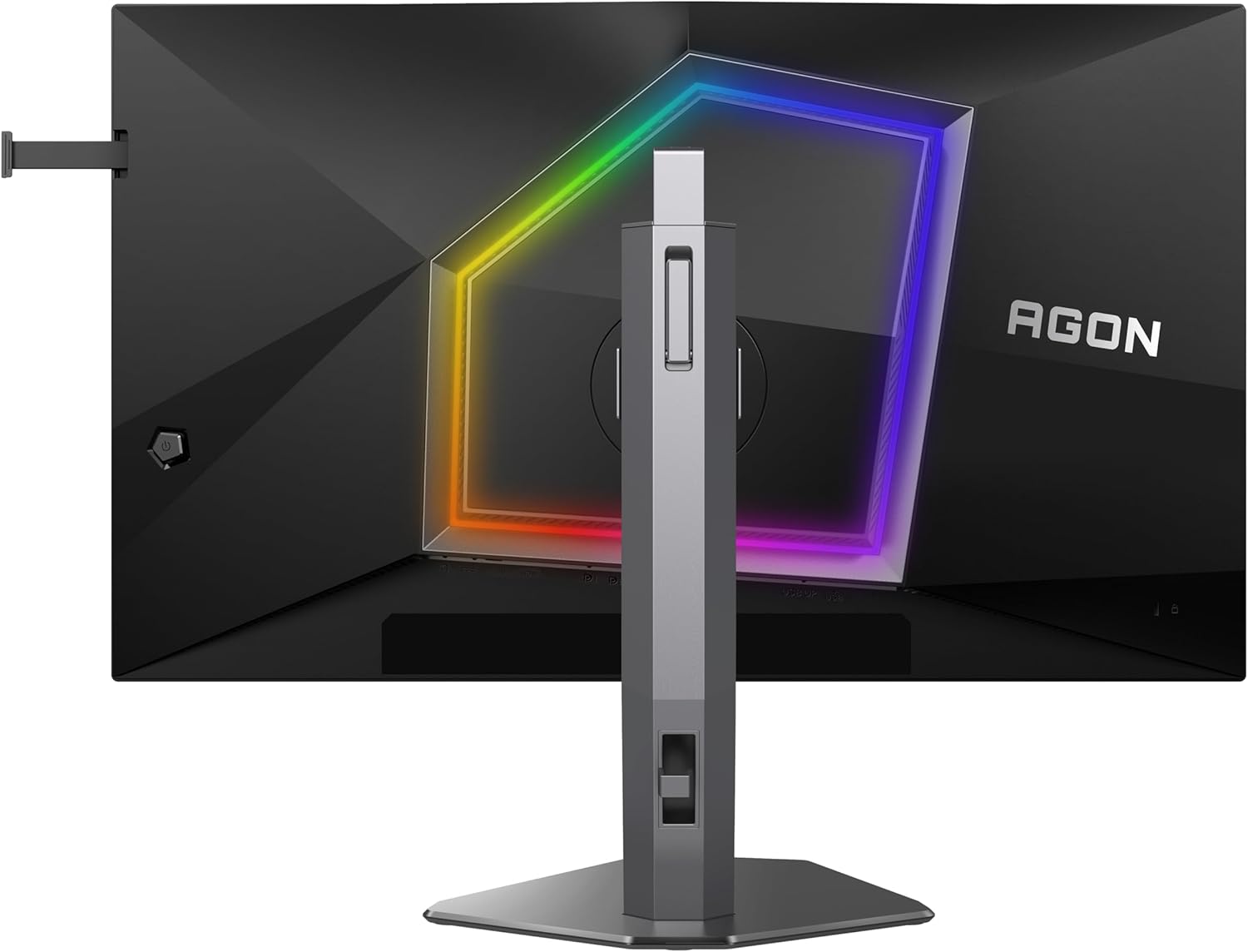 AOC Agon PRO AG276FK 27 inch FHD gaming monitor, 520 Hz, 1 ms GtG, Adaptive Sync., G-Sync comp., HDR400 2x HDMI, 1x DisplayPort 1.4, USB Hub black/grey, IPS, Gsync/FreeSync 27" FHD Fast IPS 520Hz Flat GSync