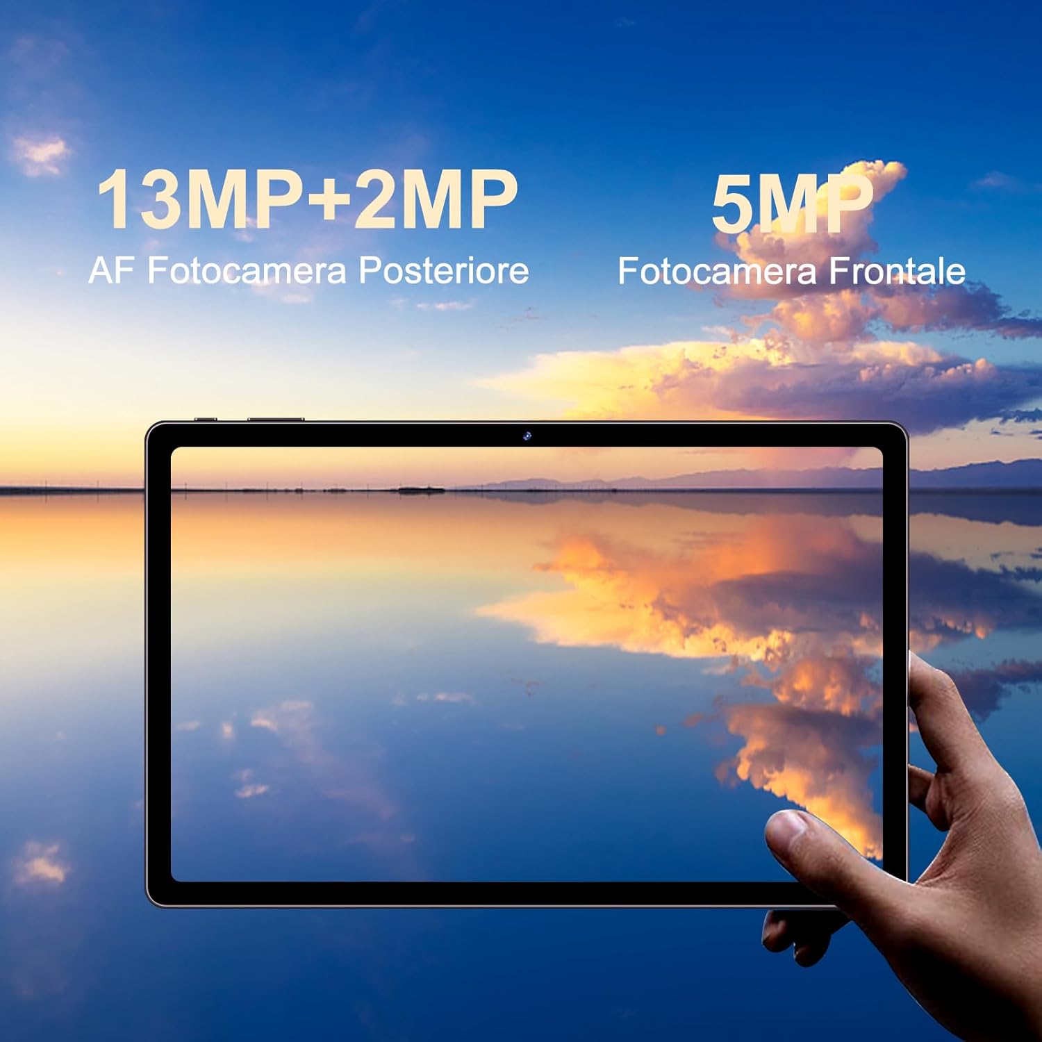 AOCWEI 2024 Android 13 Tablet 11 Inch 2K 16GB RAM+256GB ROM (TF 512GB) |5G+2.4G WiFi | Bluetooth 5.0 |Octa Core|2.0Ghz |8600mAh|2000 * 1200pixels |5+13MP |Tablet with Keyboard and Mouse, Gray Case3