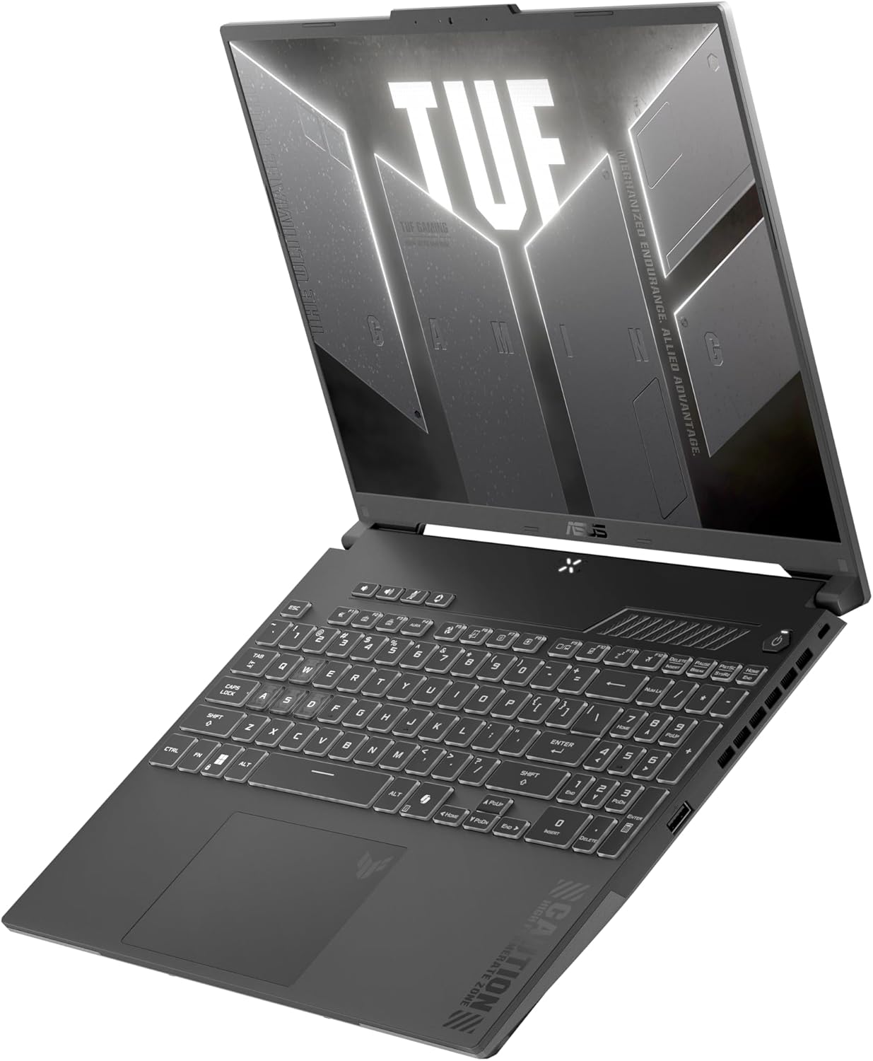 Asus TUF Gaming F16 (2025) with NVIDIA® GeForce RTX™ 4050, 16" Anti-glare display, 144Hz, Intel® Core™ i7-13620H processor, 16GB RAM, 512GB SSD, Windows 11 Home, Grey, ITA layout Intel Core i7-13620H RAM 16GB / 512GB SSD NVIDIA RTX 4050