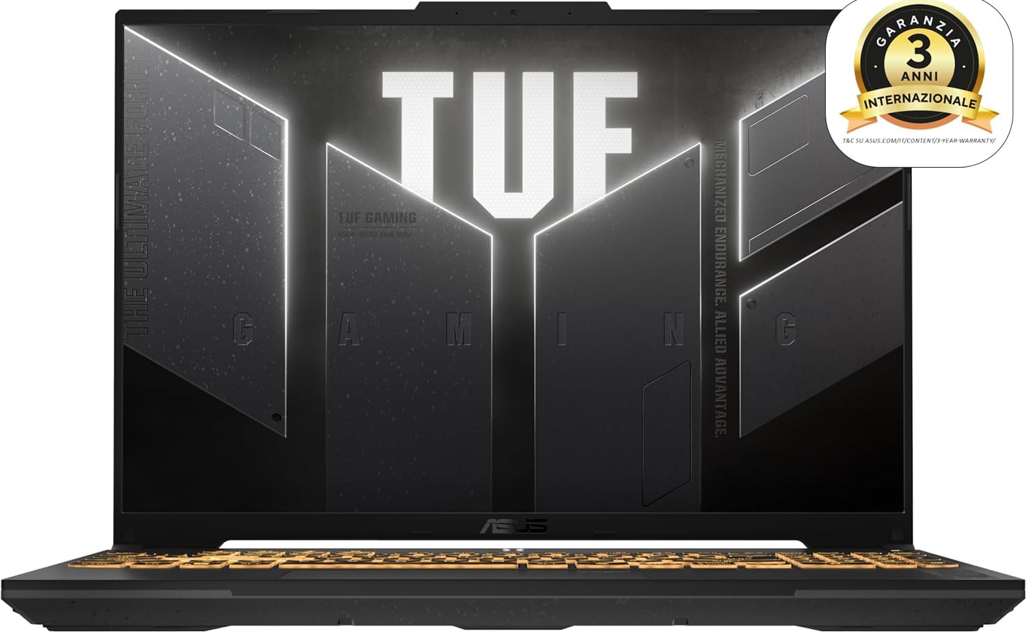 Asus TUF Gaming F16 (2025) with NVIDIA® GeForce RTX™ 4050, 16" Anti-glare display, 144Hz, Intel® Core™ i7-13620H processor, 16GB RAM, 512GB SSD, Windows 11 Home, Grey, ITA layout Intel Core i7-13620H RAM 16GB / 512GB SSD NVIDIA RTX 4050