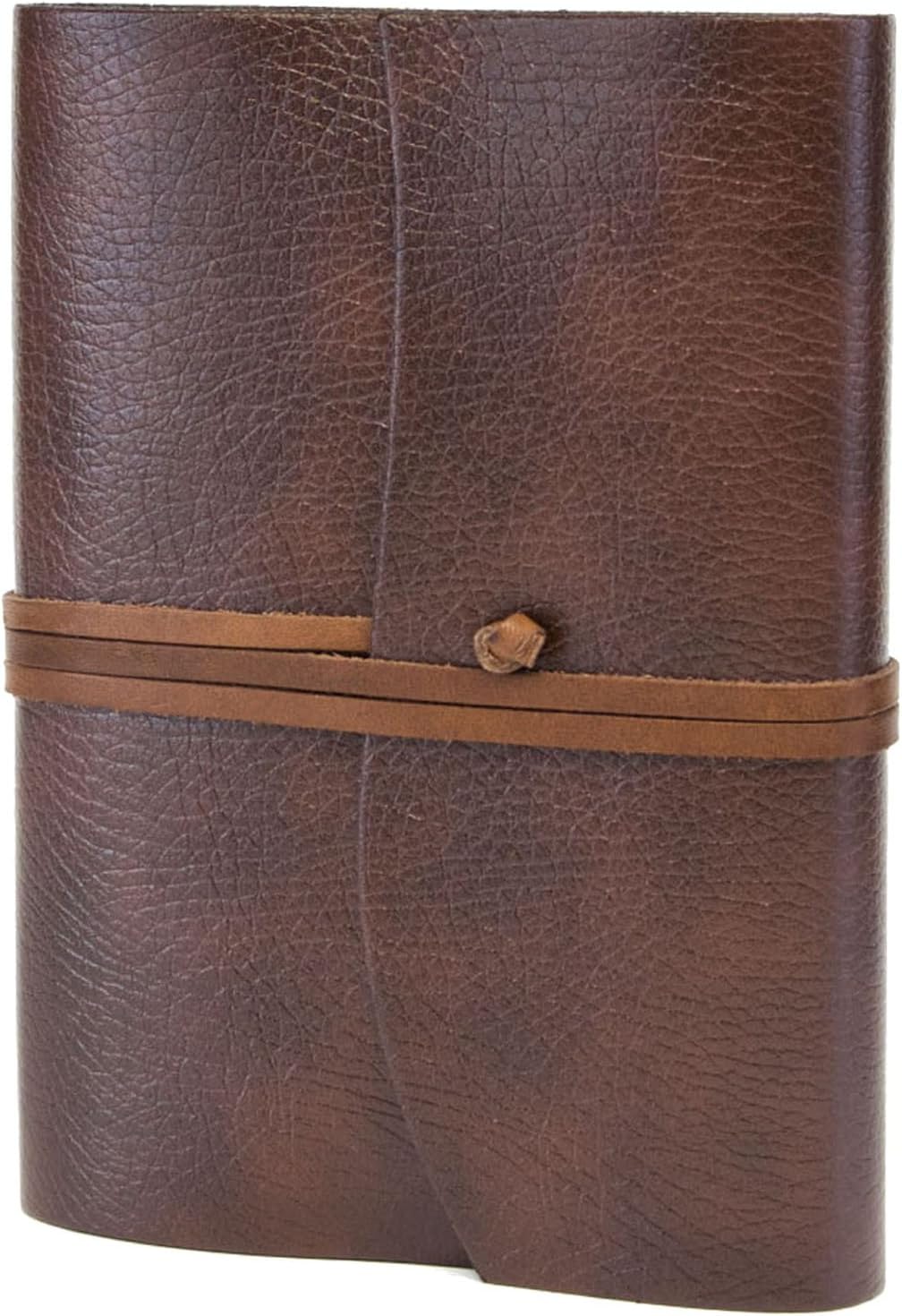 Belcraft Tivoli Recycled Leather Diary/Notebook with Interchangeable Pad, Handmade by Tuscan Artisans, Includes Gift Box, A5 (15x21 cm) Brown (Brown)