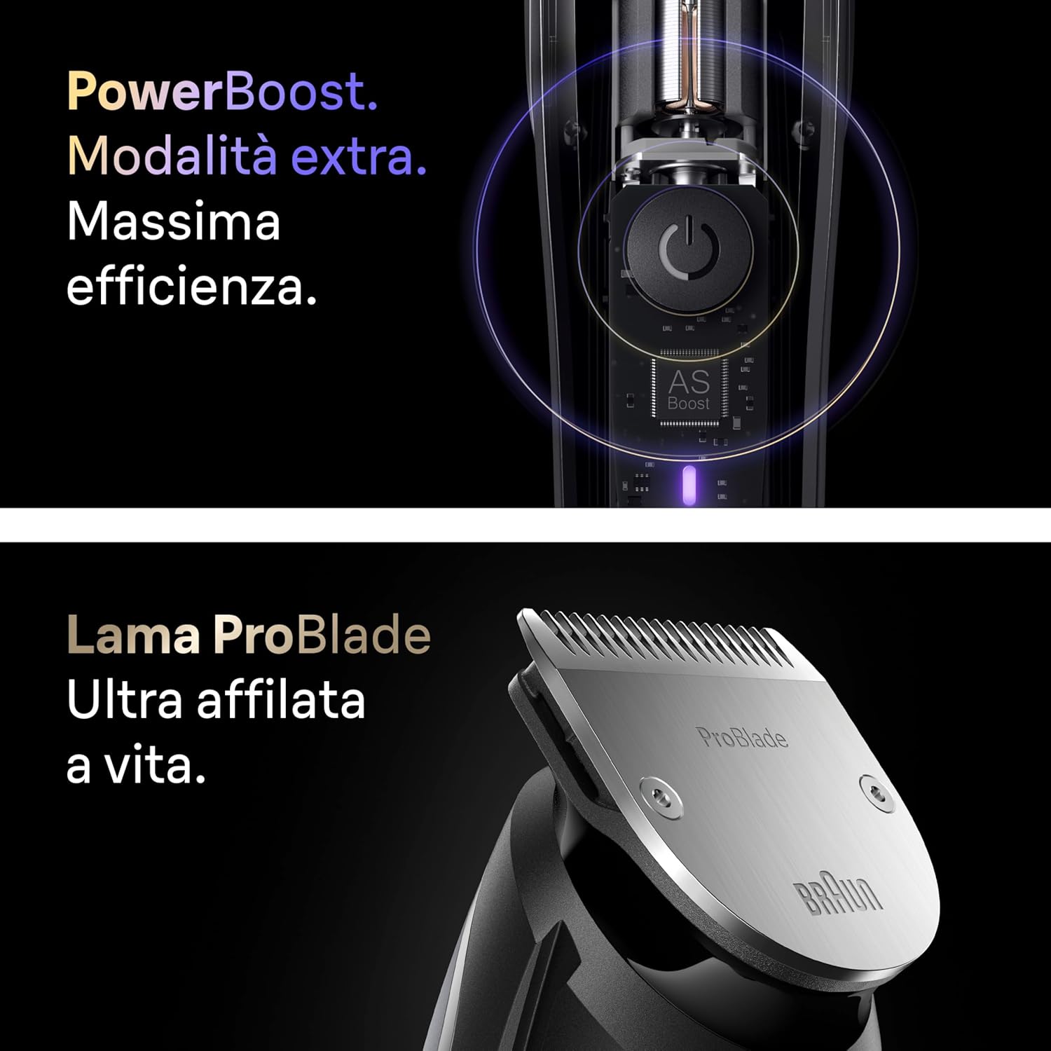 Braun Men's Beard Trimmer Series 9, +14 Barber Tools, Electric Beard Shaver, ProBlade Sharp Blade for Life, 180 Min, Precision Selector with 52 Lengths, Waterproof, BT9565, Titanium BT 9