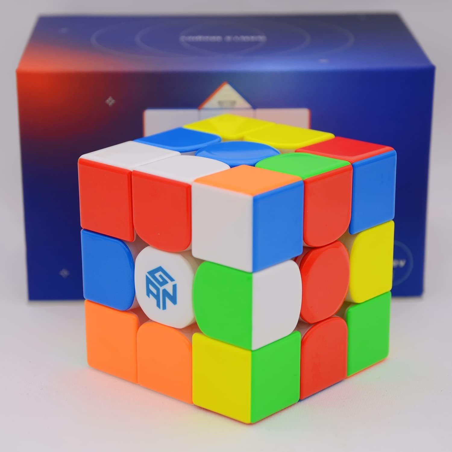 Bukefuno 13 Maglev UV 3x3 Magnetic Magic Cube Speed Puzzle 13 Maglev UV 3x3 Cube Without Stickers 13 M UV 3x3x3 Cubes Flagship (UV Glossy Coated)