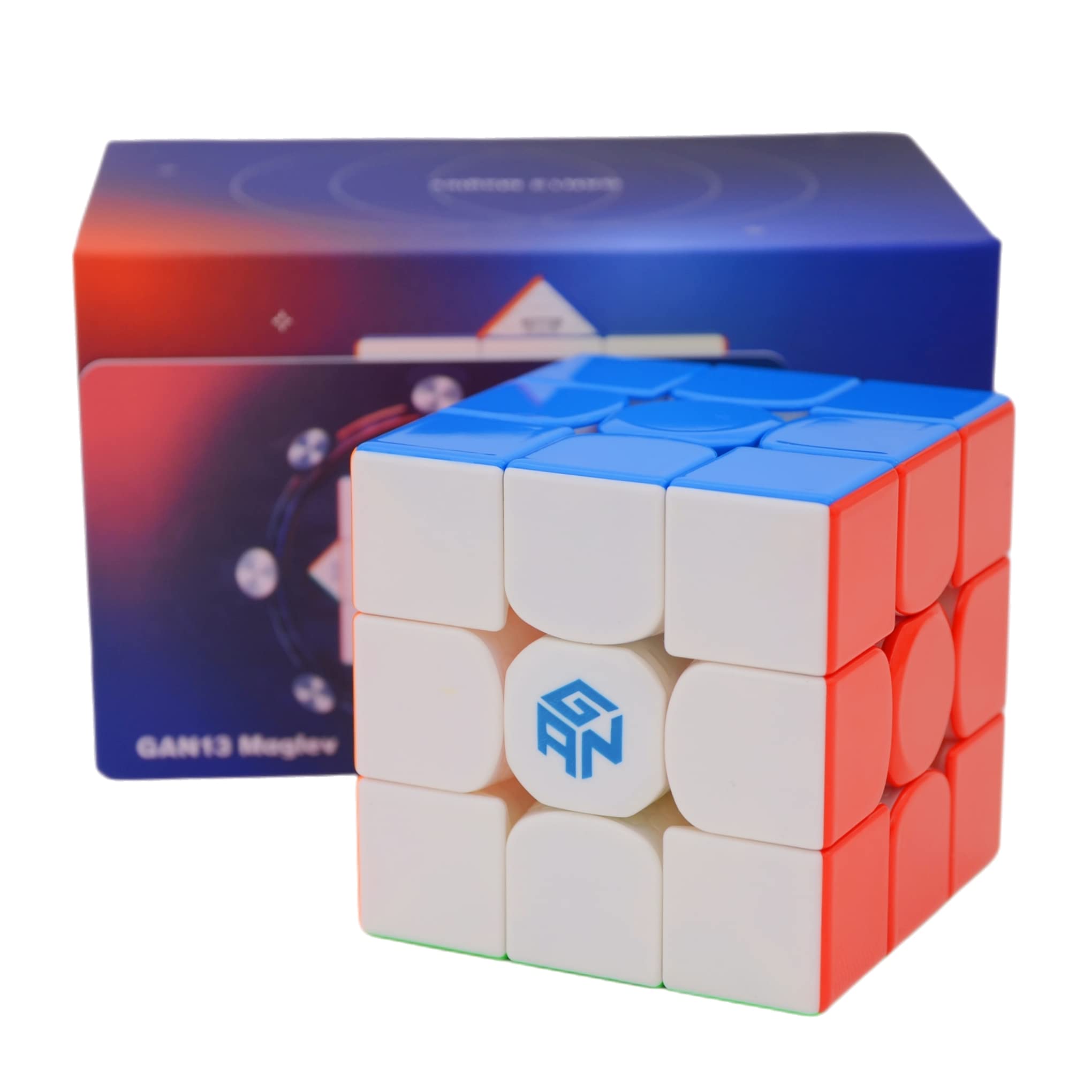 Bukefuno 13 Maglev UV 3x3 Magnetic Magic Cube Speed Puzzle 13 Maglev UV 3x3 Cube Without Stickers 13 M UV 3x3x3 Cubes Flagship (UV Glossy Coated)