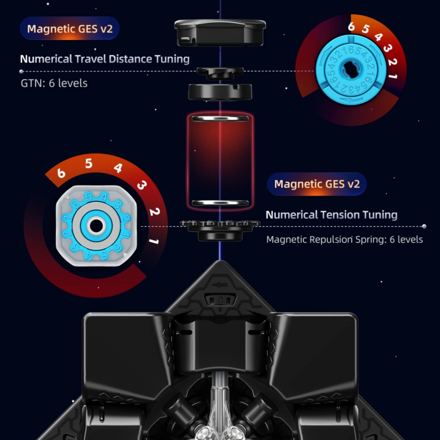 Bukefuno 13 Maglev UV 3x3 Magnetic Magic Cube Speed Puzzle 13 Maglev UV 3x3 Cube Without Stickers 13 M UV 3x3x3 Cubes Flagship (UV Glossy Coated)