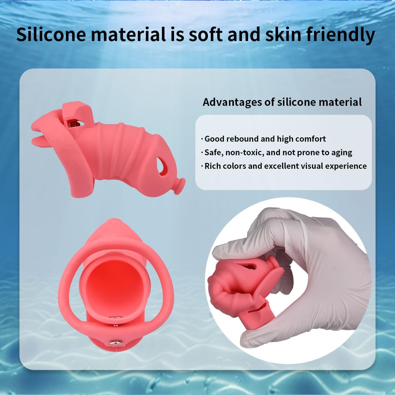 Cage for fitness exercises in silicone, soft and light, combinable with metal tubes-ITA365 Black short