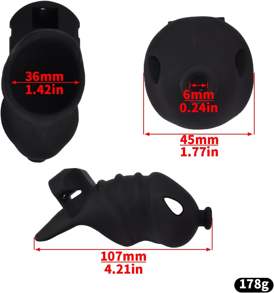 Cage for fitness exercises in silicone, soft and light, combinable with metal tubes-ITA365 Black short