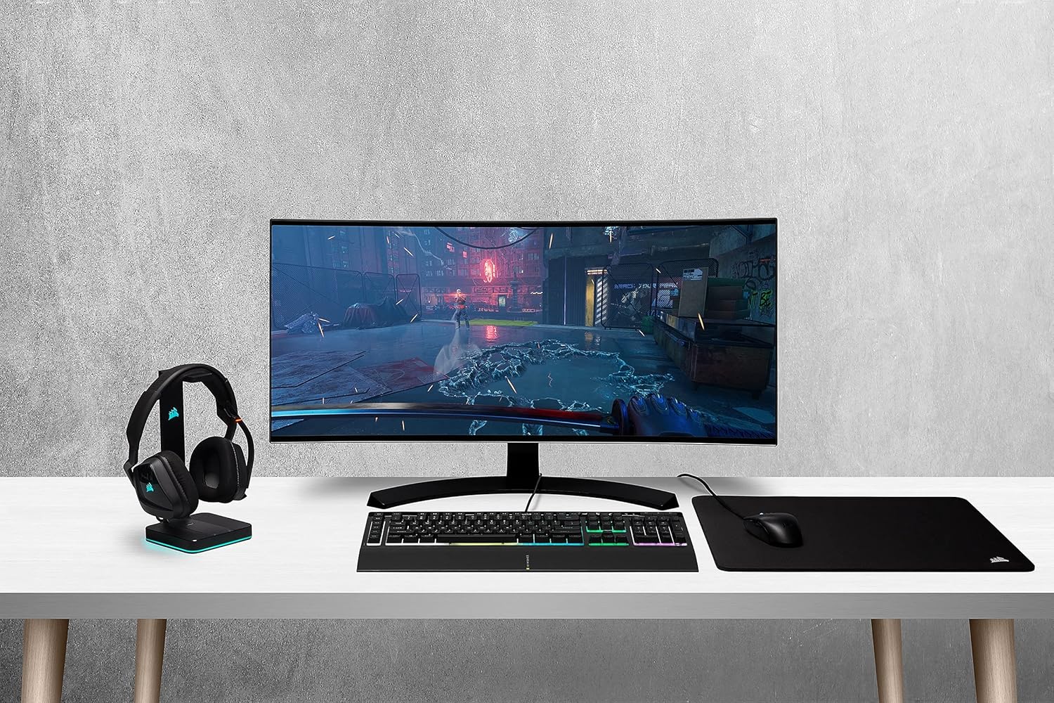 Corsair K55 RGB PRO Wired Membrane Gaming Keyboard, RGB Backlighting, 6 Macro Keys with Elgato Software Integration, Resistant to Dust and Liquid Infiltration, QWERTY, Black