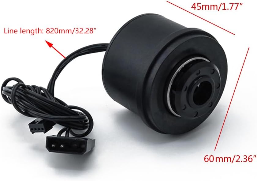 D5 Silent Water Pump for Suspension PWM Water Cooling Water Pump Automatic Speed Adjustment 1300L/H Head PU-PWM5B18W