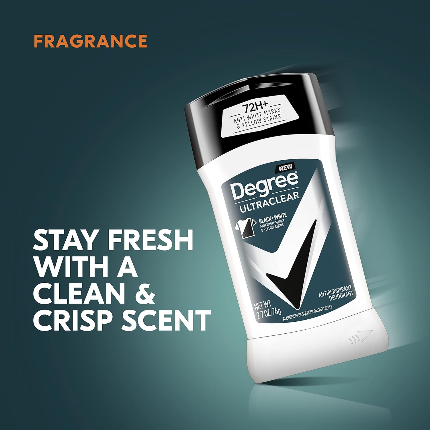 Degree Men UltraClear Antiperspirant Deodorant Black + White 72-Hour Sweat & Odor Protection Antiperspirant For Men With MotionSense Technology 2.7 Ounce (Pack of 4) 2.7 Ounce (Pack of 4) UltraClear