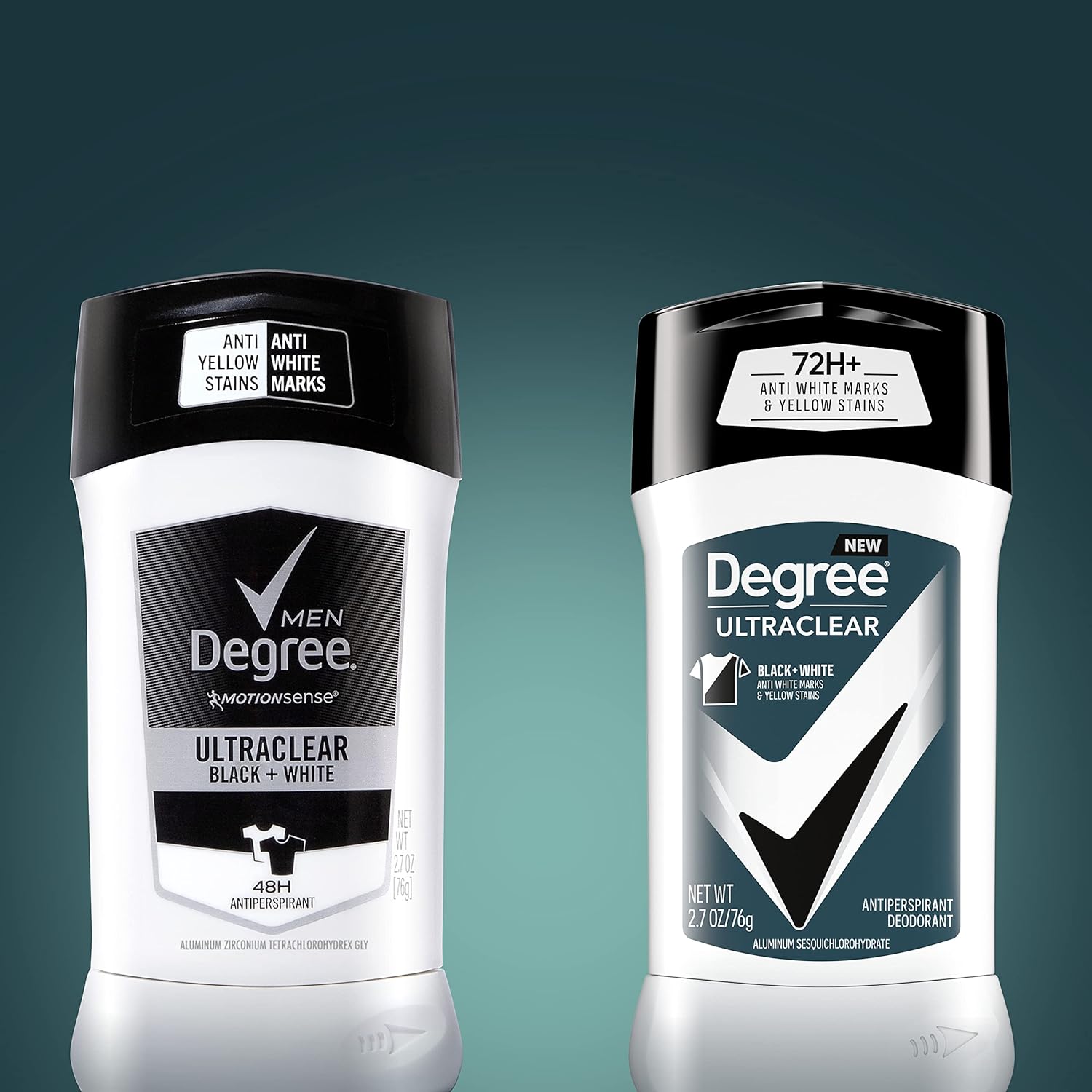 Degree Men UltraClear Antiperspirant Deodorant Black + White 72-Hour Sweat & Odor Protection Antiperspirant For Men With MotionSense Technology 2.7 Ounce (Pack of 4) 2.7 Ounce (Pack of 4) UltraClear
