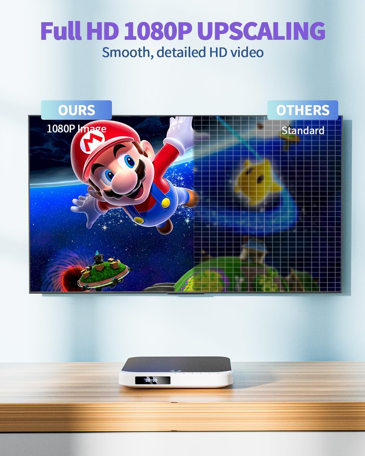 Desobry DVD Player for TV, Mini HDMI DVD Player, Compact DVD Player for All Regions, Small DVD Player for TV, Breakpoint Storage (MD115W-04DE)