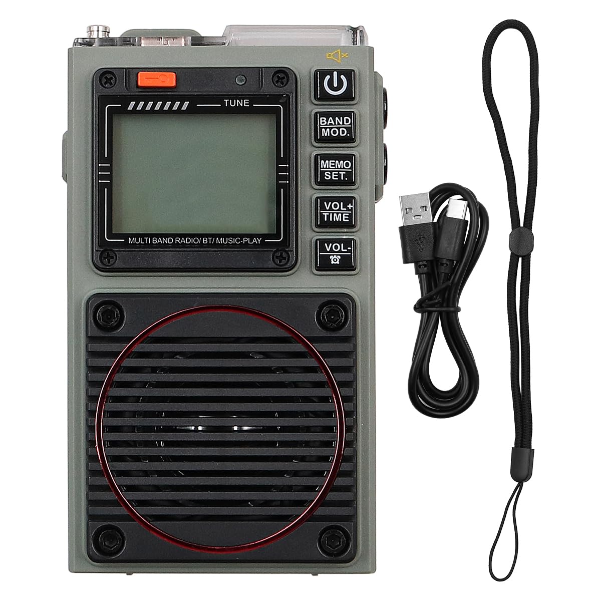 DollaTek DAB/DAB+ FM VHF AM SW WB Band Radio Portable Shortwave Radio Support App Intelligent Remote Bass Stereo SOS Alarm