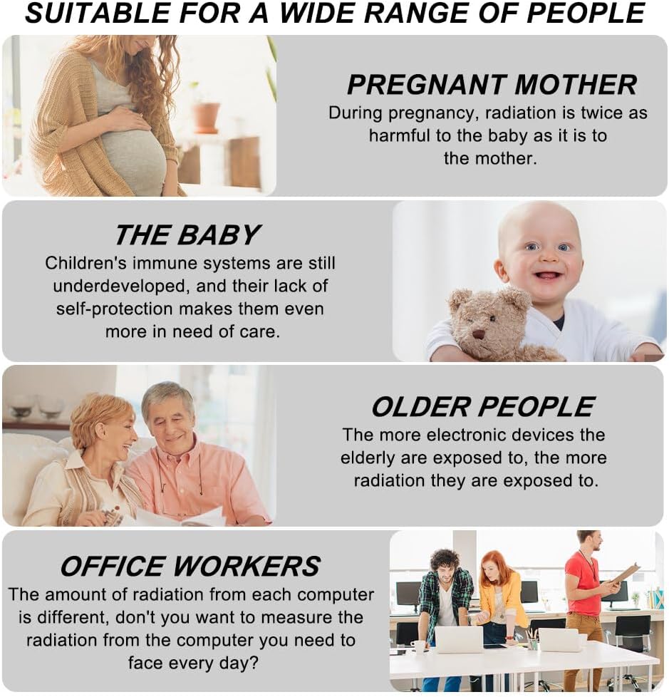 EMF Detector, Portable K2 Ghost Detector, 5 LED EMF Ghost Detector K2, K2 EMF Detector, for Office, Home, Ghost Hunting, Black