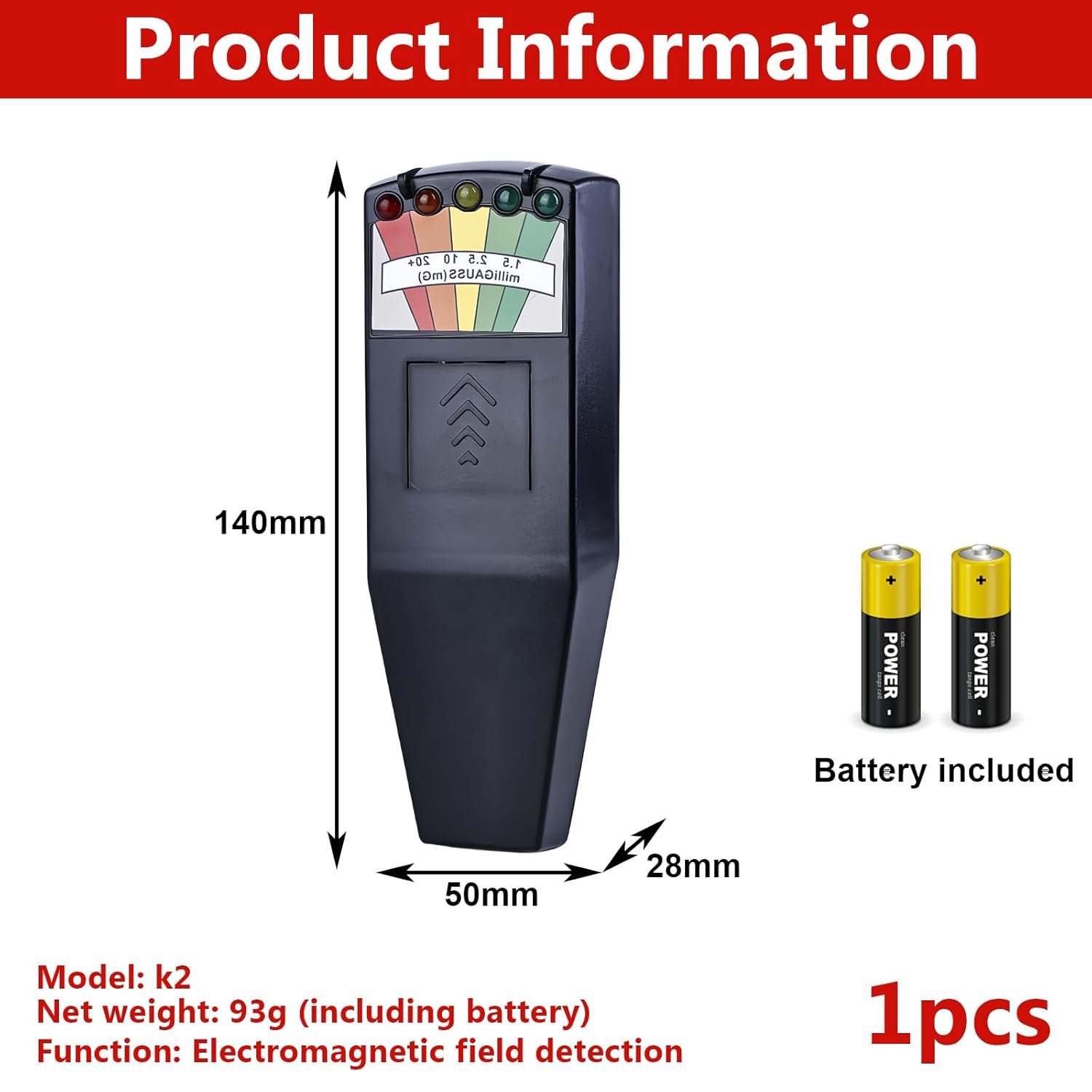 EMF Meter, K2 EMF, EMF Magnetic Field, Radiation Detector, Electromagnetic K2, Ghost Hunting Paranormal Equipment Tester