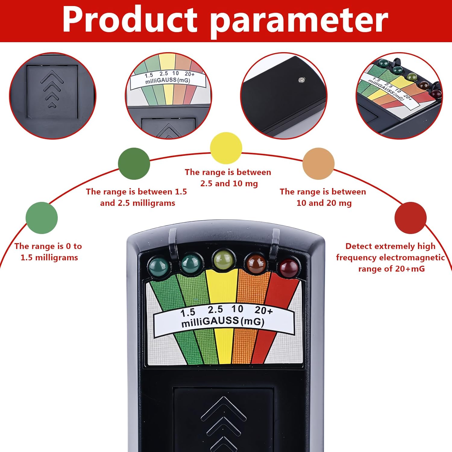 EMF Meter, K2 EMF, EMF Magnetic Field, Radiation Detector, Electromagnetic K2, Ghost Hunting Paranormal Equipment Tester