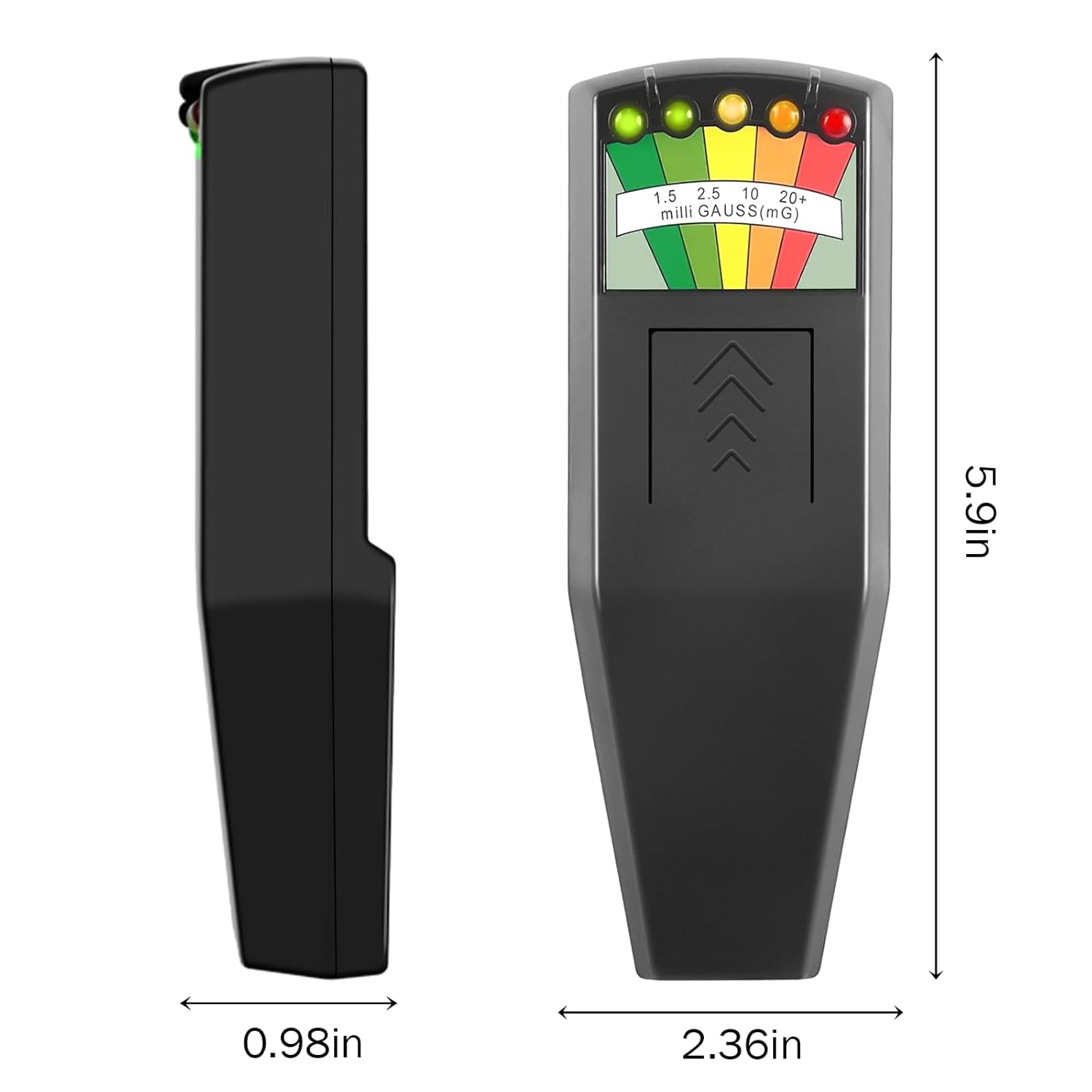 EMF Meter, Portable Electromagnetic Radiation Detector, 5 LED Ghost Hunting Detector, EMF Magnetic Field Monitor, for Office, Home, Ghost Hunting, 50Hz-20,000Hz