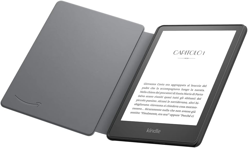 Fabric Case for Amazon Kindle Paperwhite | Compatible with 11th generation devices (2021 model), lightweight and slim design, Black