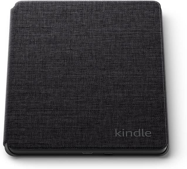 Fabric Case for Amazon Kindle Paperwhite | Compatible with 11th generation devices (2021 model), lightweight and slim design, Black
