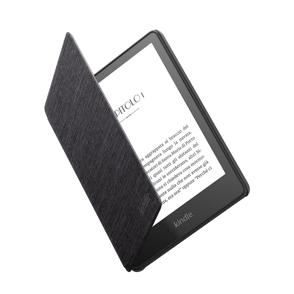 Fabric Case for Amazon Kindle Paperwhite | Compatible with 11th generation devices (2021 model), lightweight and slim design, Black
