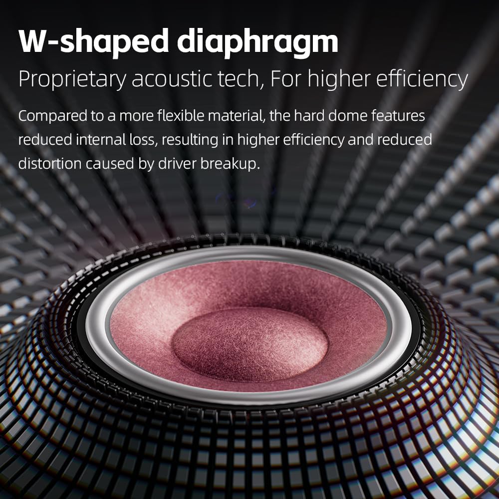 FiiO FT13 Audiophile Closed-Back Headphones, 60mm Large Dynamic Driver with W-Shaped Wool & Nano Wood Fiber Diaphragm, Premium Purpleheart Wood Design, Furukawa Copper Hybrid Cable(Purple) Purpleheart(Natural)