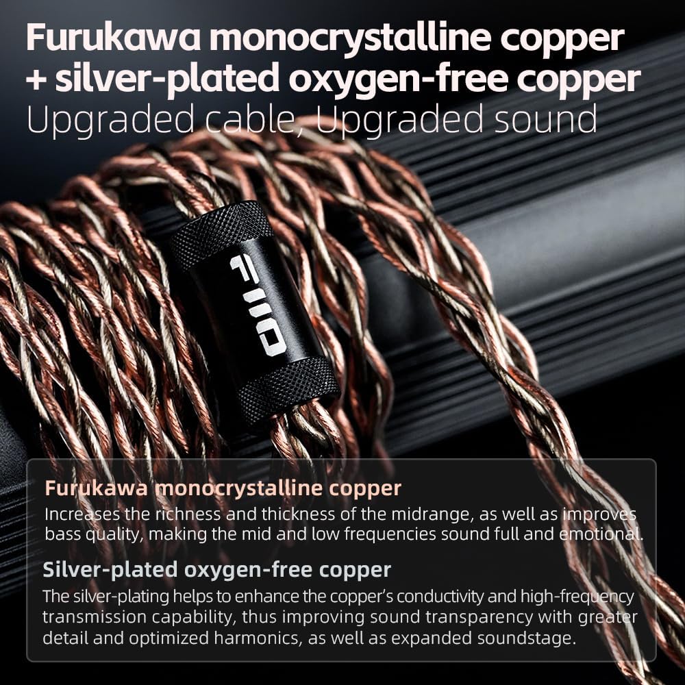 FiiO FT13 Audiophile Closed-Back Headphones, 60mm Large Dynamic Driver with W-Shaped Wool & Nano Wood Fiber Diaphragm, Premium Purpleheart Wood Design, Furukawa Copper Hybrid Cable(Purple) Purpleheart(Natural)