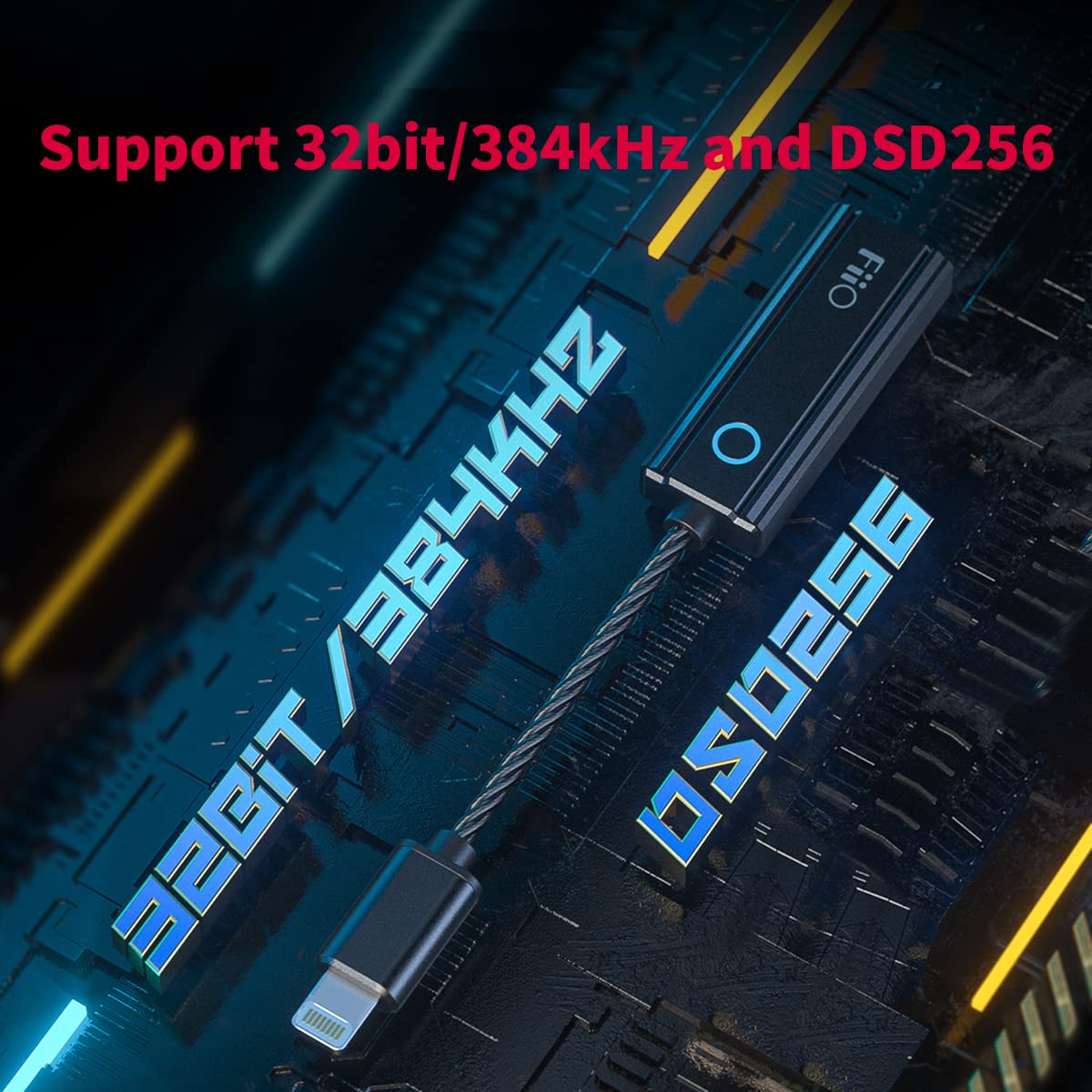 FIIO KA1 Portable DAC with Ultra-compact Headphone Amplifier 32bit/384kHz DSD256 MQA (Standard Version) Black