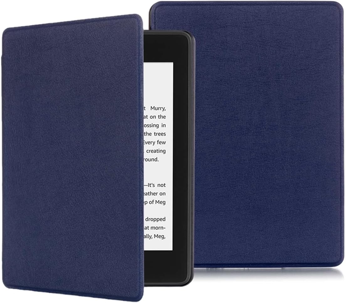Flyorigin Case for 6" Amazon Kindle (2019, Model: J9G29R) 10th Generation PU Leather Case for Amazon Kindle (10th) Kindle Sleep/Wake Smart Case Kindle (10th -2019) Navy blue
