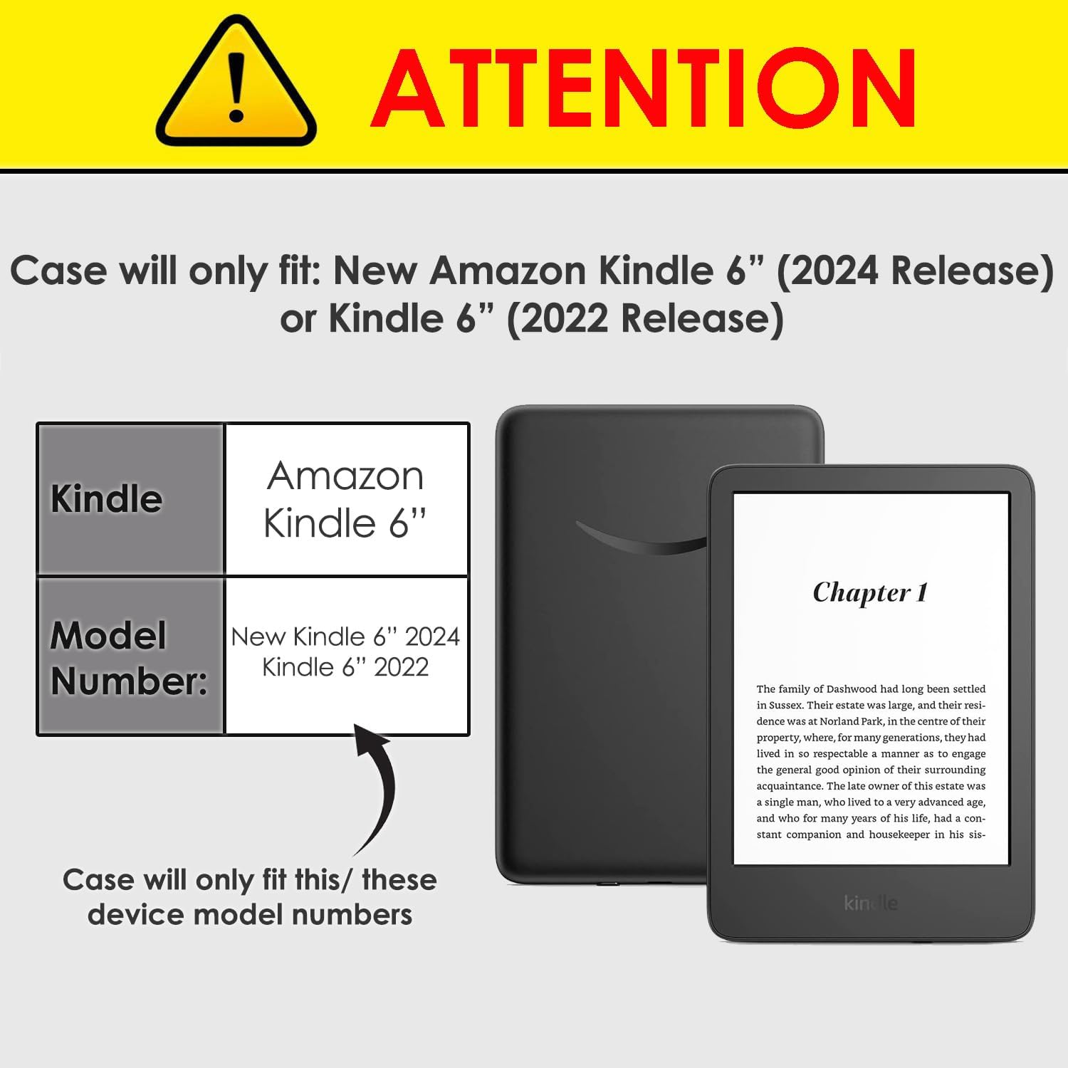 Forefront Cases Case for Amazon Kindle (16 GB) 6" (11th Generation 2024 and 2022) - Protective Case for Kindle (16 GB) - Smart Auto Wake Sleep Function - Thin, Lightweight Cover - Rose Gold Kindle 6" 2024-22 Rose Gold