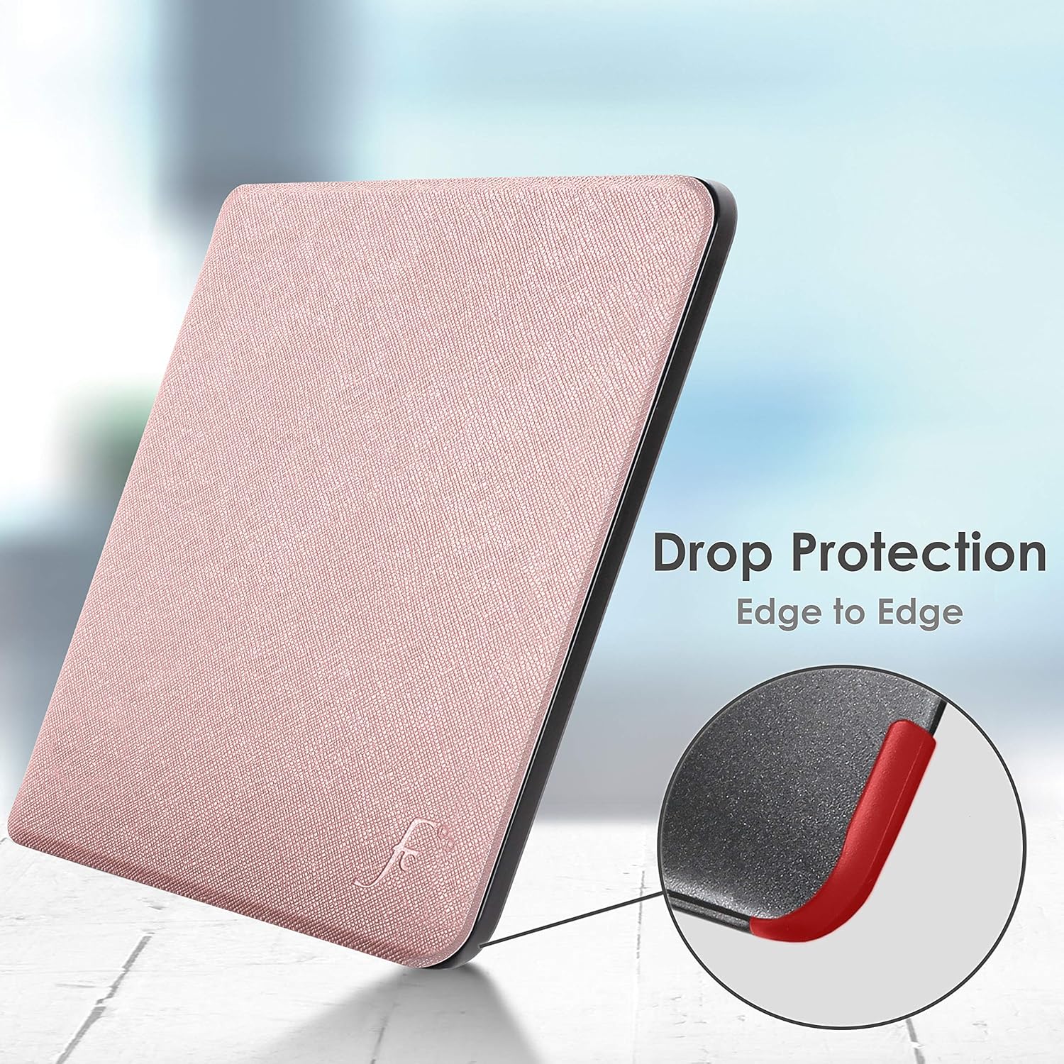 Forefront Cases Case for Amazon Kindle (16 GB) 6" (11th Generation 2024 and 2022) - Protective Case for Kindle (16 GB) - Smart Auto Wake Sleep Function - Thin, Lightweight Cover - Rose Gold Kindle 6" 2024-22 Rose Gold