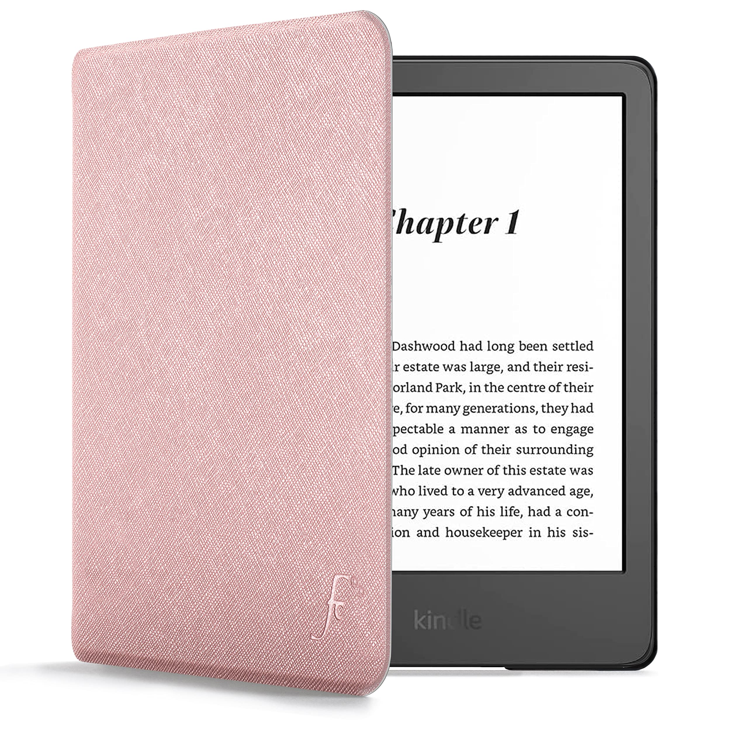 Forefront Cases Case for Amazon Kindle (16 GB) 6" (11th Generation 2024 and 2022) - Protective Case for Kindle (16 GB) - Smart Auto Wake Sleep Function - Thin, Lightweight Cover - Rose Gold Kindle 6" 2024-22 Rose Gold