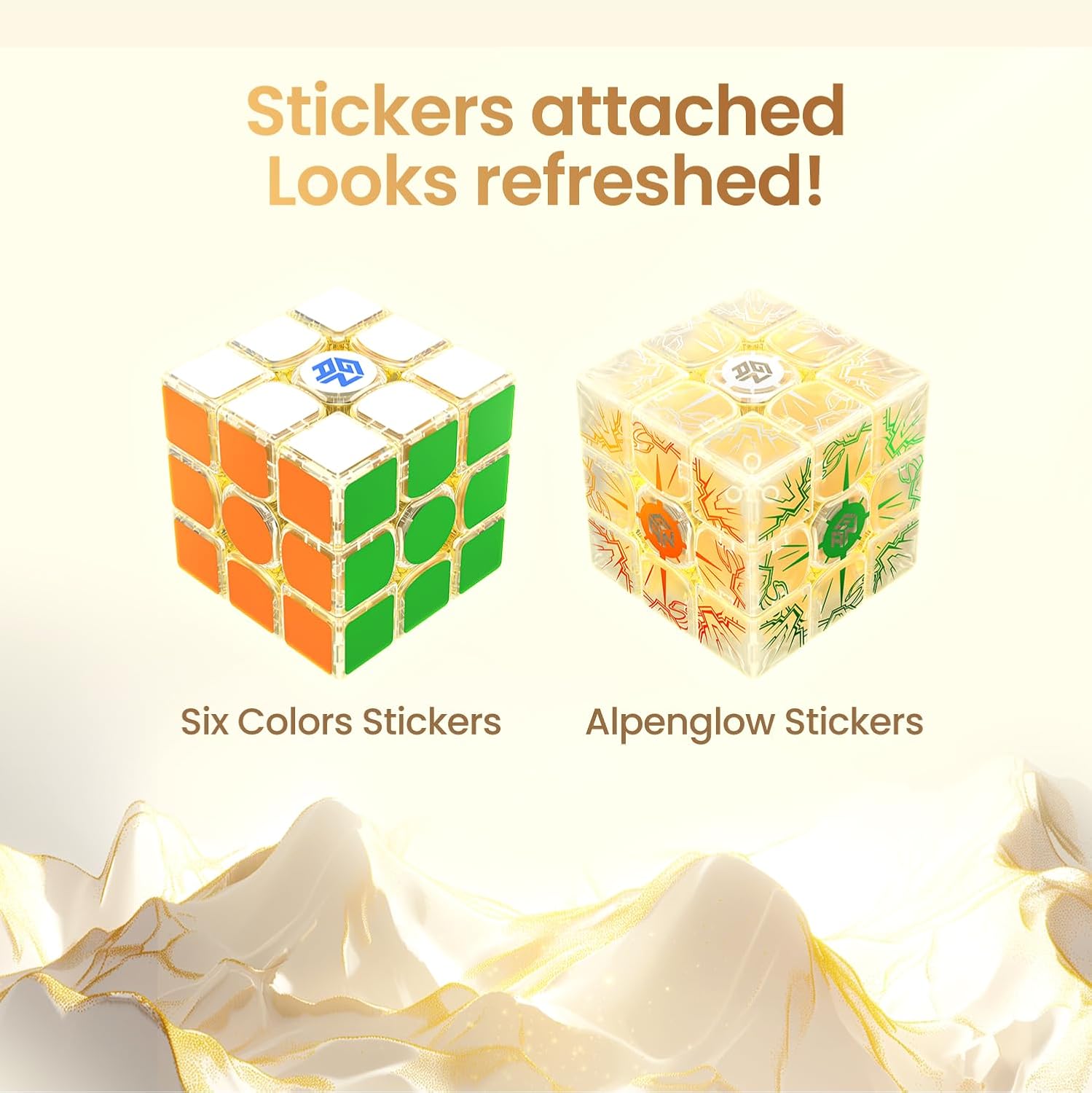 GAN Maglev - 15 pcs Speed Cube 3 x 3 Magnetic Magic Cubes, Wing-shaped Number Attack, IPG/GES+/Visible Magnet, Upgraded Version Magic Cube (Limited Edition)