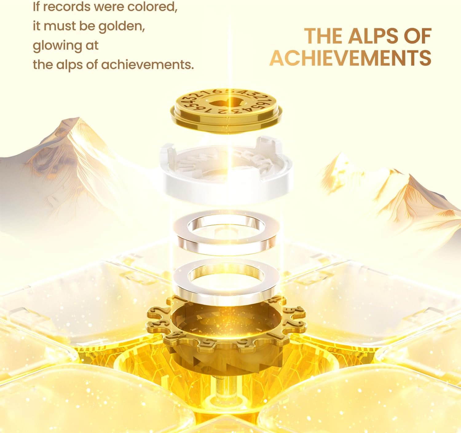 GAN Maglev - 15 pcs Speed Cube 3 x 3 Magnetic Magic Cubes, Wing-shaped Number Attack, IPG/GES+/Visible Magnet, Upgraded Version Magic Cube (Limited Edition)