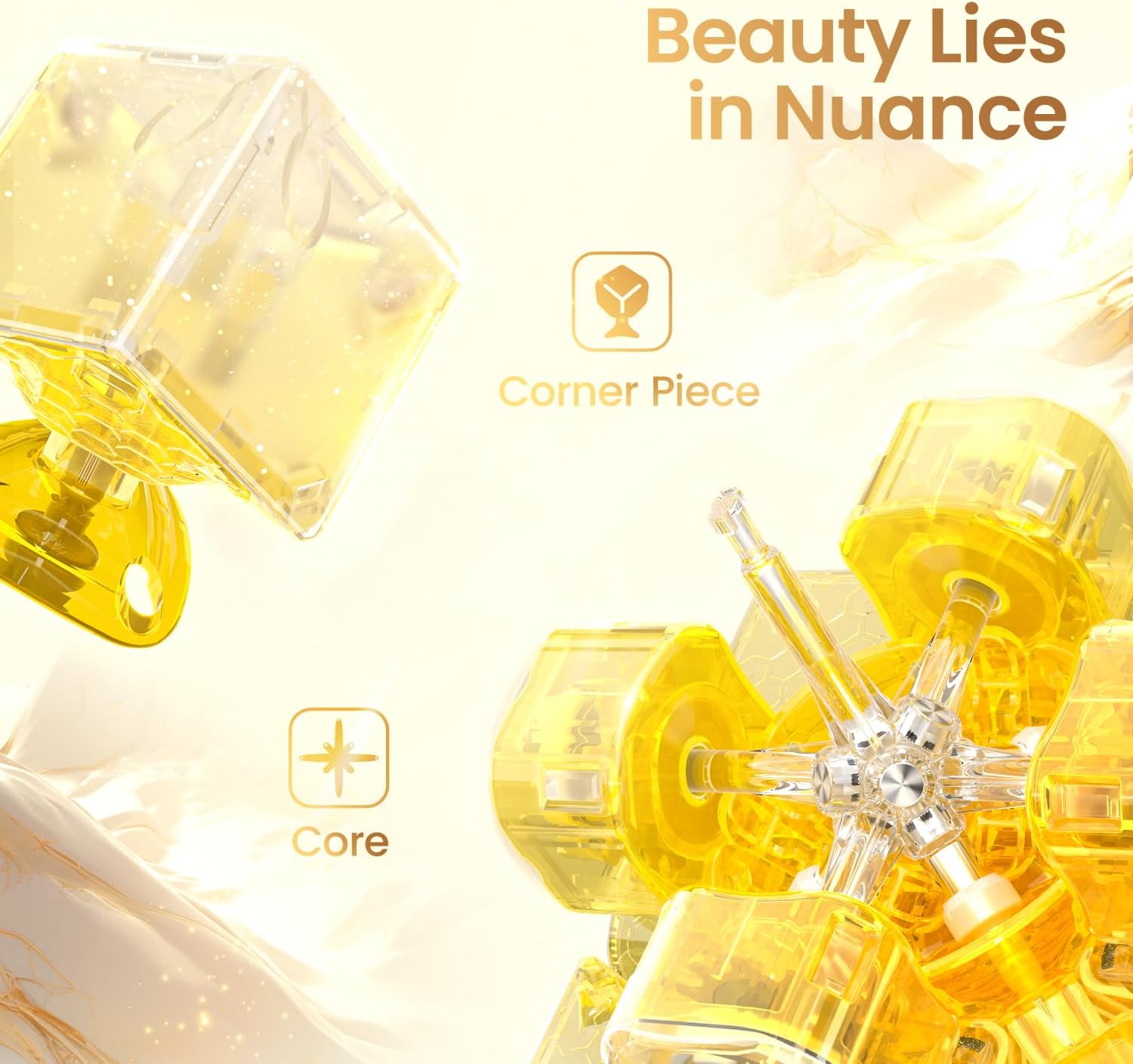 GAN Maglev - 15 pcs Speed Cube 3 x 3 Magnetic Magic Cubes, Wing-shaped Number Attack, IPG/GES+/Visible Magnet, Upgraded Version Magic Cube (Limited Edition)