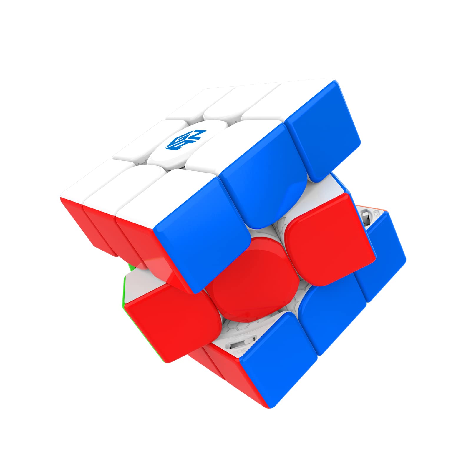 GAN Mini M Pro, 3x3 Magnetic Cube Stickerless Speed Cube Magic Cube Brain Teaser Gans 353 for One Handed One Hand or Small Hands MiniMPro-Frosted Finished