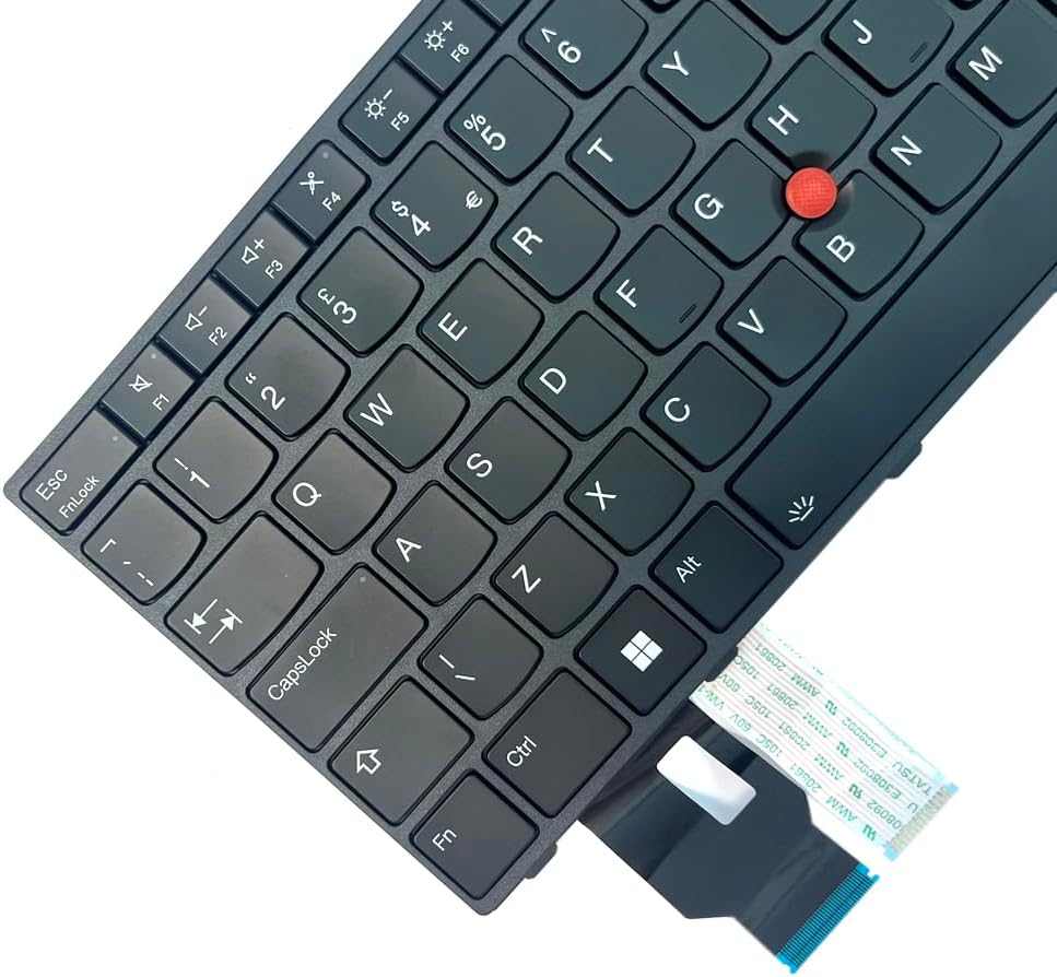 Gintai Backlit Keyboard Layout for Lenovo ThinkPad T14 / P14s / L14 Gen 3, L14 / T14 / P14s Gen 4 Keyboard Laptop Backlit Keyboard Black (UK/English)