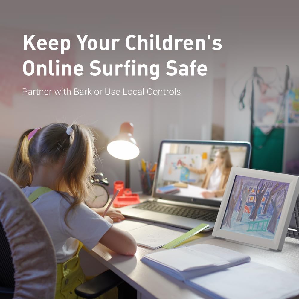 GL.iNet GL-B3000 (Marble) Wireless WiFi 6 Router with Wall-Mountable Photo Frame, Dual-Band AX3000, OpenVPN & WireGuard, Bark & AdGuard Home Parental Controls, OpenWrt, 3 Gigabit Ethernet Ports