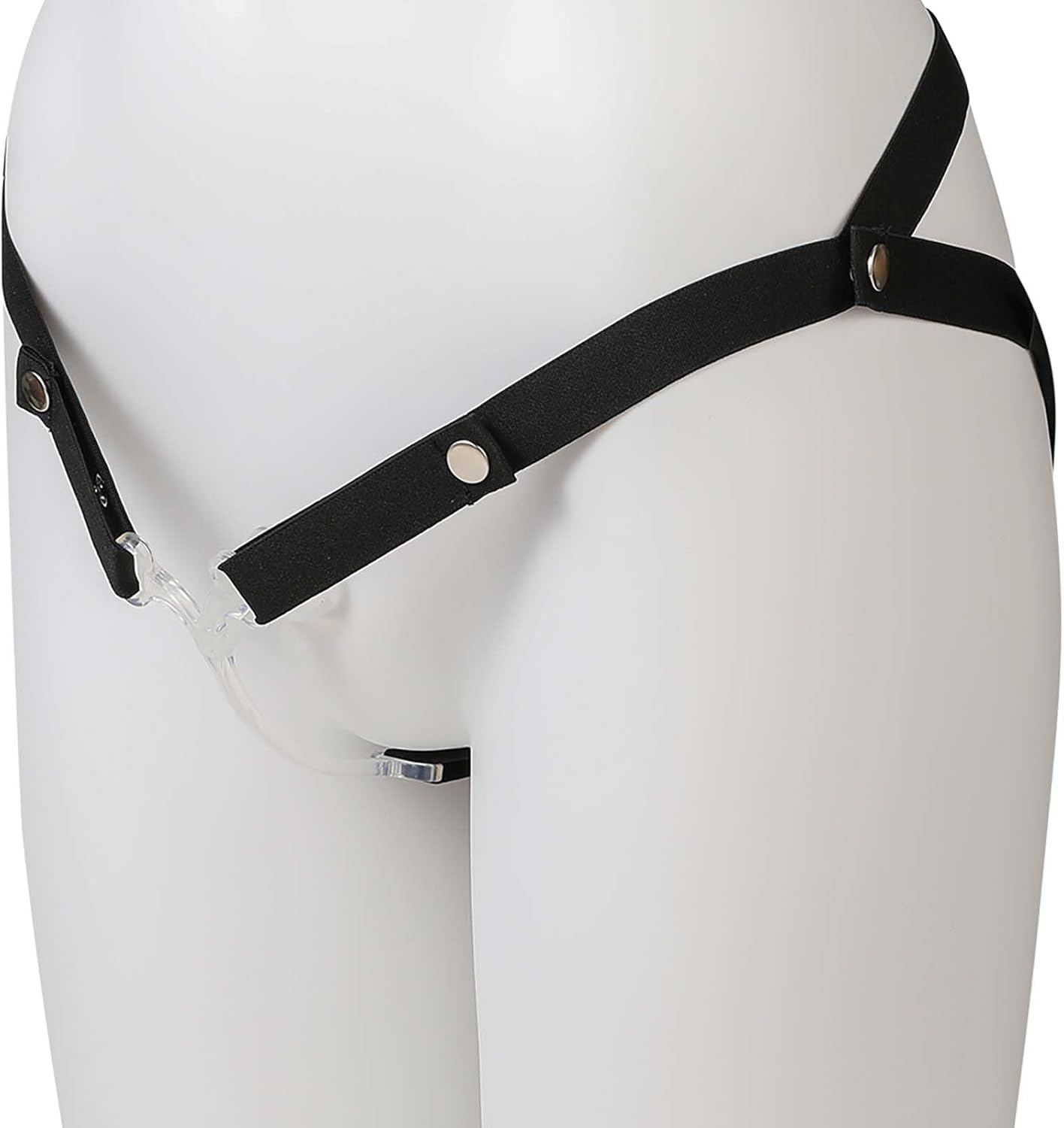 Inverted Protective Cage Fitness Accessories, Adjustable Yoga Belt Male Protection Set -A33IT (Transparent)