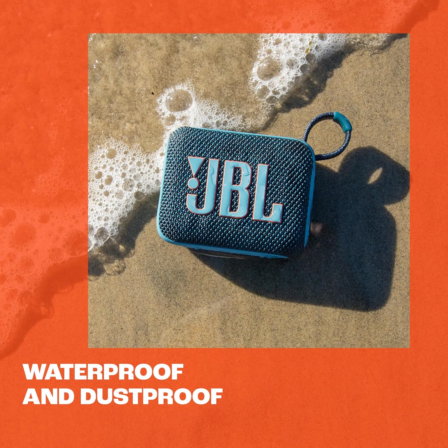JBL GO 4 Portable Bluetooth Speaker, Wireless Speaker with Compact Design, Waterproof and Dust Resistance IP67, up to 7 h of battery life, USB, Compatible with JBL Portable App, Black