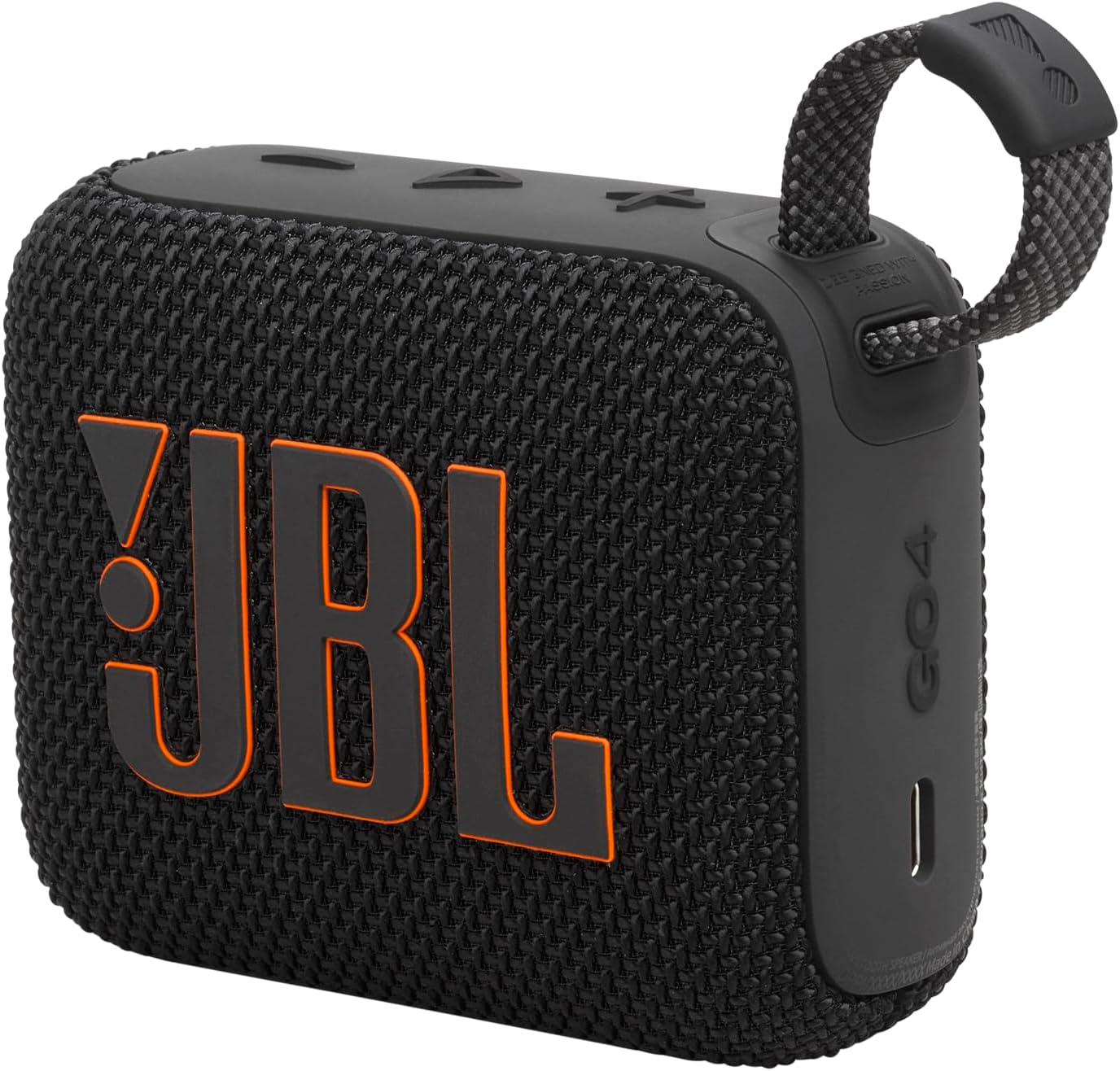 JBL GO 4 Portable Bluetooth Speaker, Wireless Speaker with Compact Design, Waterproof and Dust Resistance IP67, up to 7 h of battery life, USB, Compatible with JBL Portable App, Black