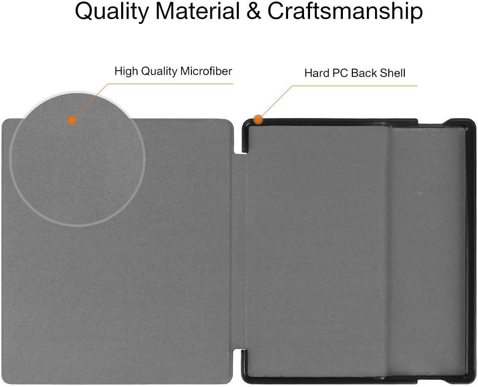 Kindle Oasis Case (9th and 10th Generation, 2017/2019 Release) PU Leather Case for Amazon Kindle Oasis Kindle Oasis Case (9th/10th) Black