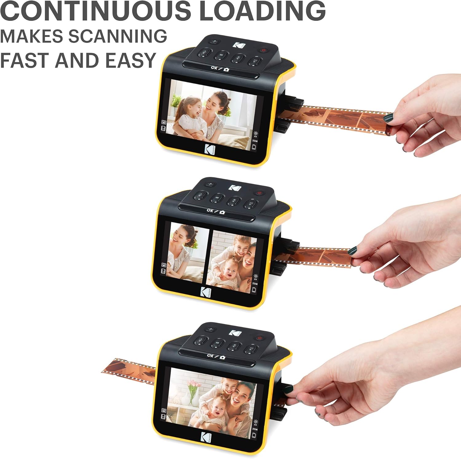 KODAK Slide N SCAN Film and Slide Scanner with 5" LCD Screen, Black Single