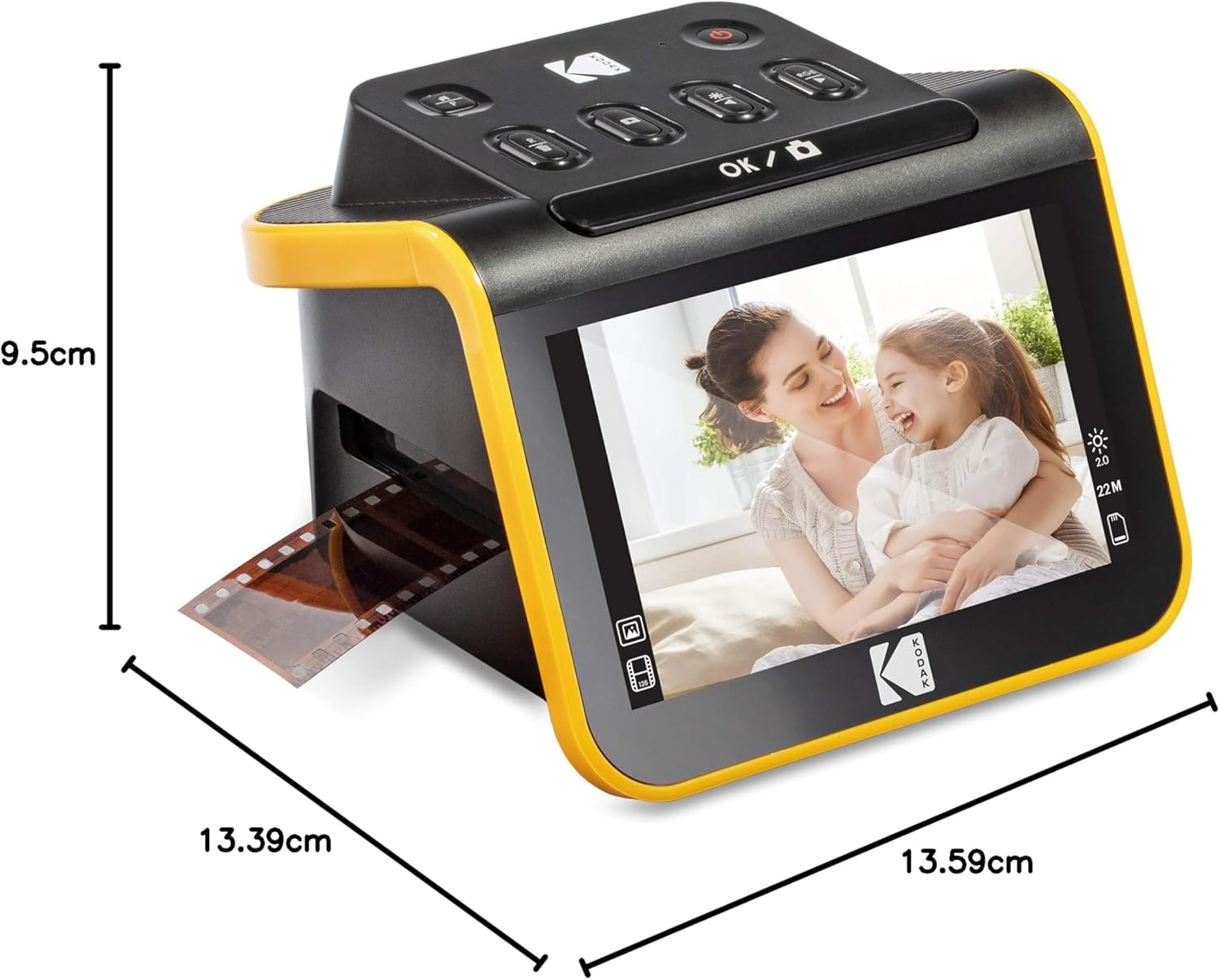 KODAK Slide N SCAN Film and Slide Scanner with 5" LCD Screen, Black Single