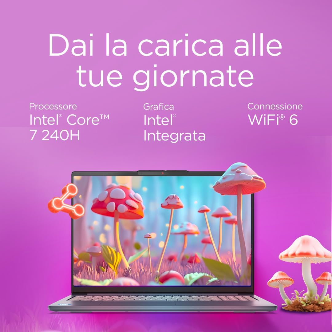 Lenovo IdeaPad Slim 5i Notebook 14" - Intel Core 7 240H, 32GB RAM, 1TB SSD, Integrated Intel Graphics, 14 inch WUXGA (1920x1200) IPS display, Windows 11 Home - Luna Gray Intel Core 7 IP5 Series IP5 Series