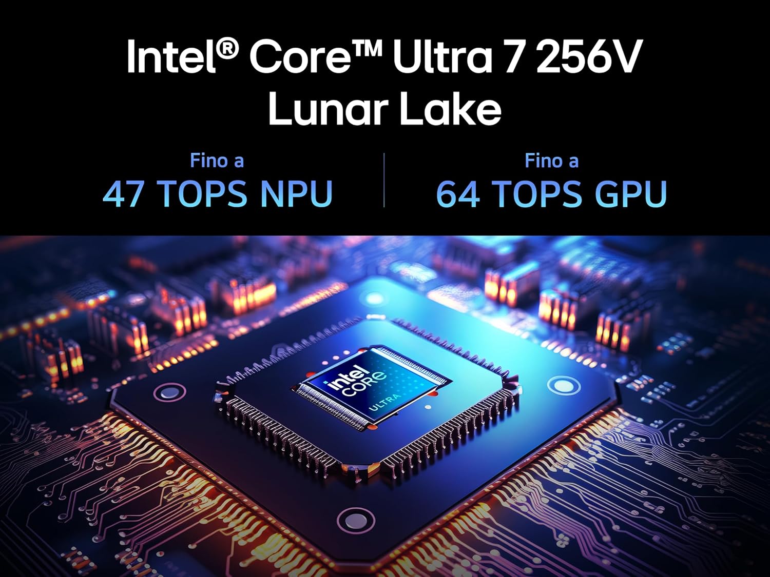 LG gram AI 17Z90TL Copilot+ PC, Notebook 17" 2.5K, Intel Core Ultra 7 (Series 2) 256V, 16GB RAM, 512GB SSD, AI PC, Ultralight only 1.4 kg, 77Wh Battery, Windows 11 Home, Italian keyboard, Black 17" Copilot+ PC Intel Core Ultra 7 (Series 2) 16GB, 512GB